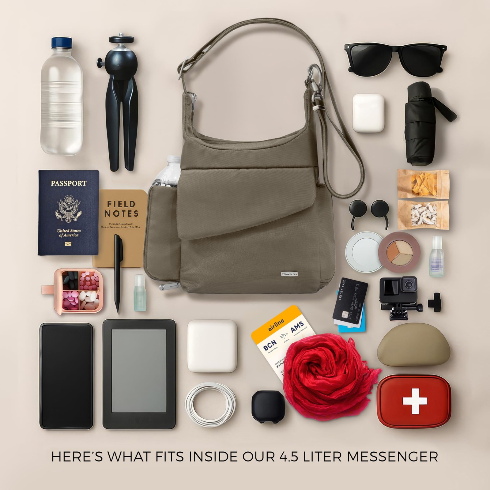 Travelon AntiTheft Classic Messenger Bag