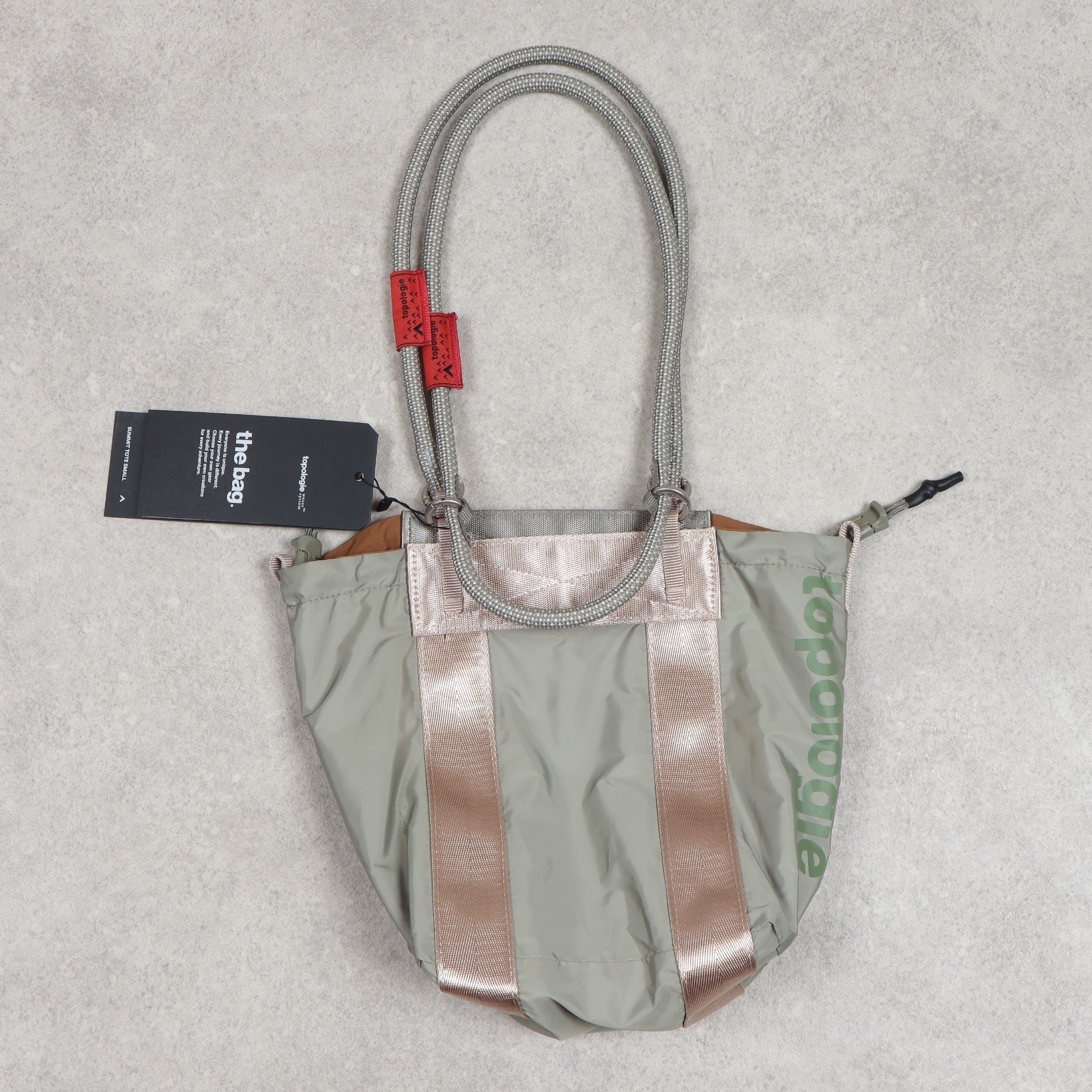 Topologie Reversible Summit Tote bag Small Green/Brown