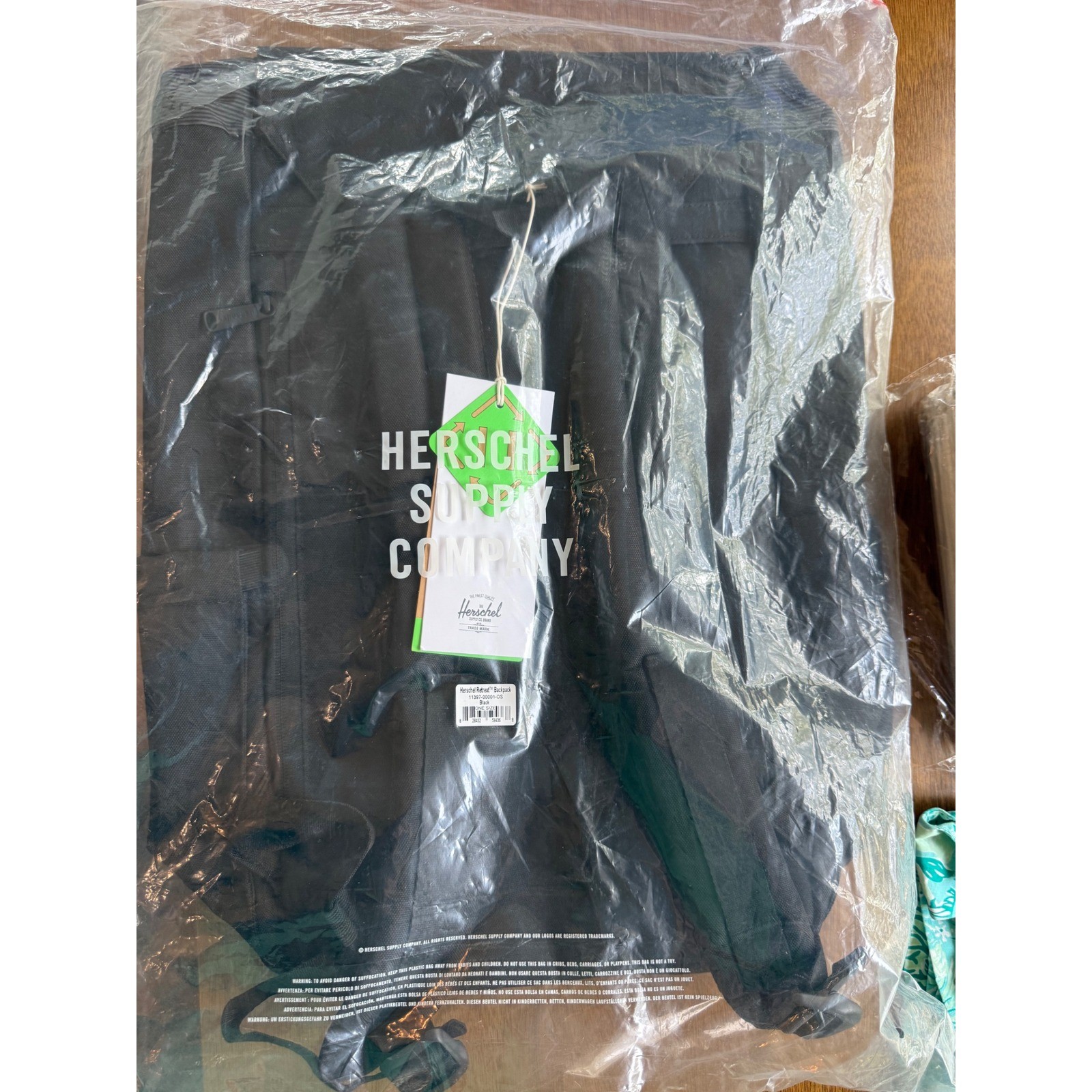 Herschel Retreat Backpack Black Brown Laptop Travel School Bag