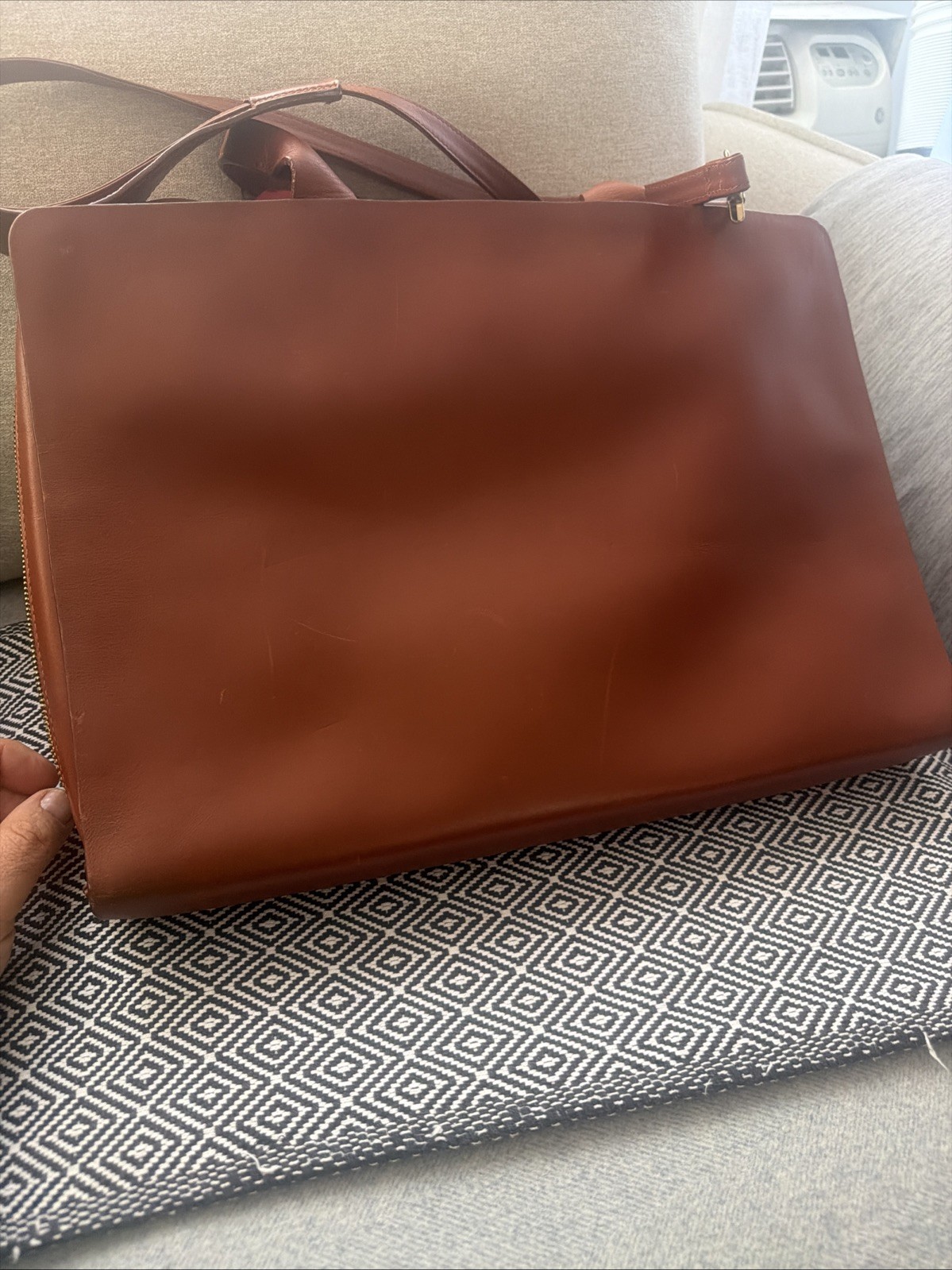 Royal Republic Leather Briefcase Messenger Bag
