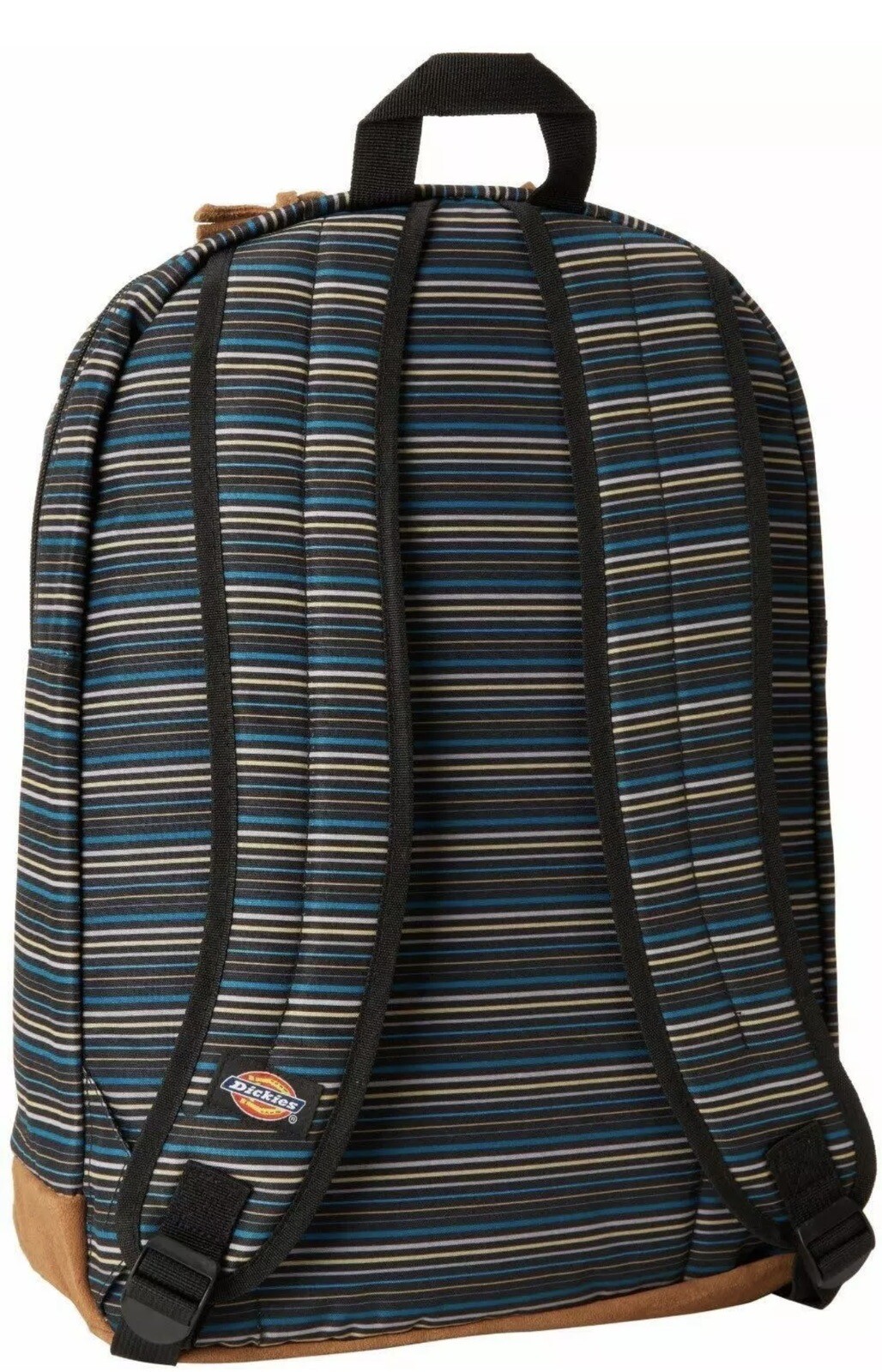 Dickies Venice Suede/Leather Bottom Laptop Backpack, Striped, 18″ x 12″ x 6 1/2″