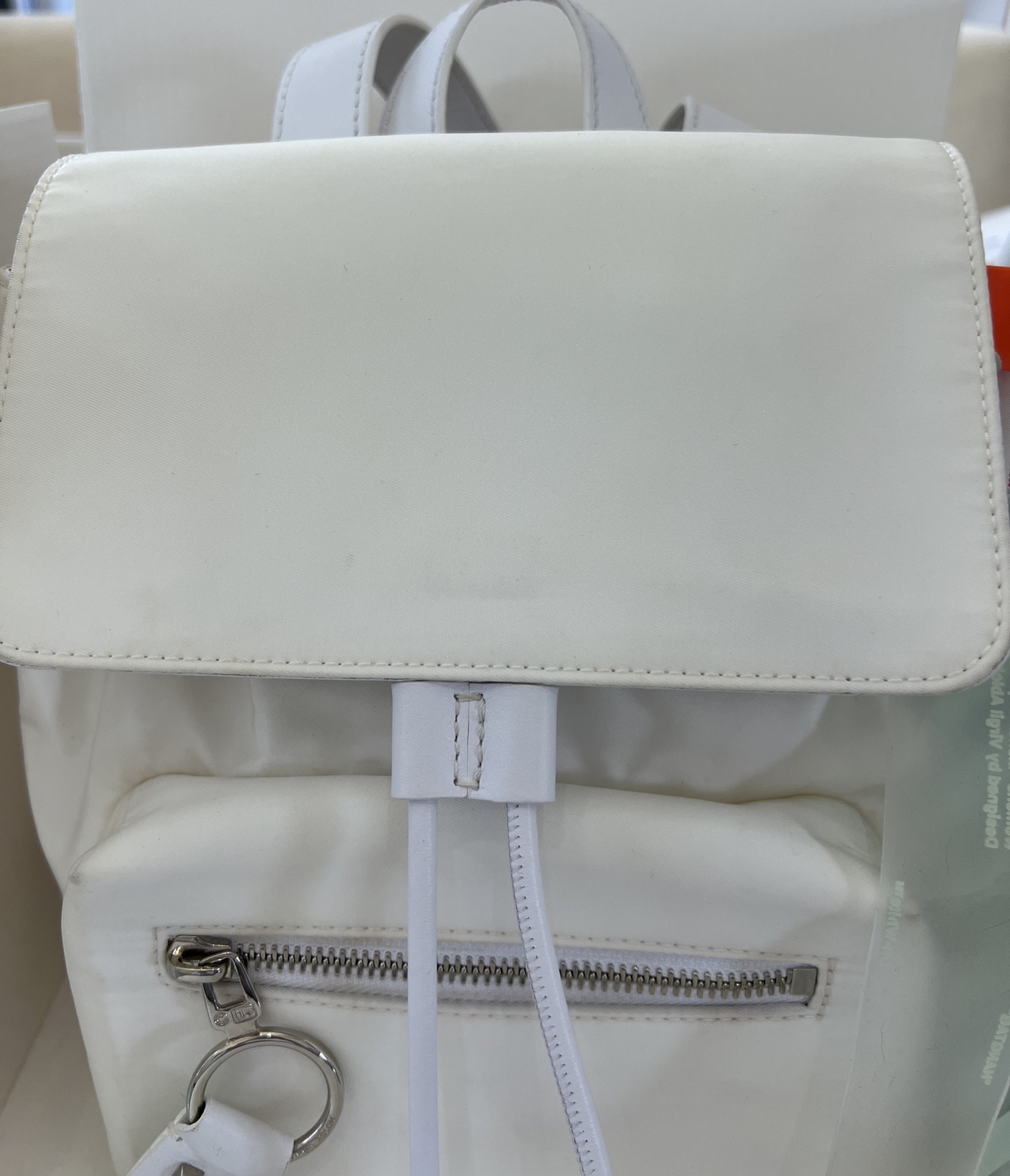 OFF White BACKPACK Virgil Abloh Work Wear White Ivory Women