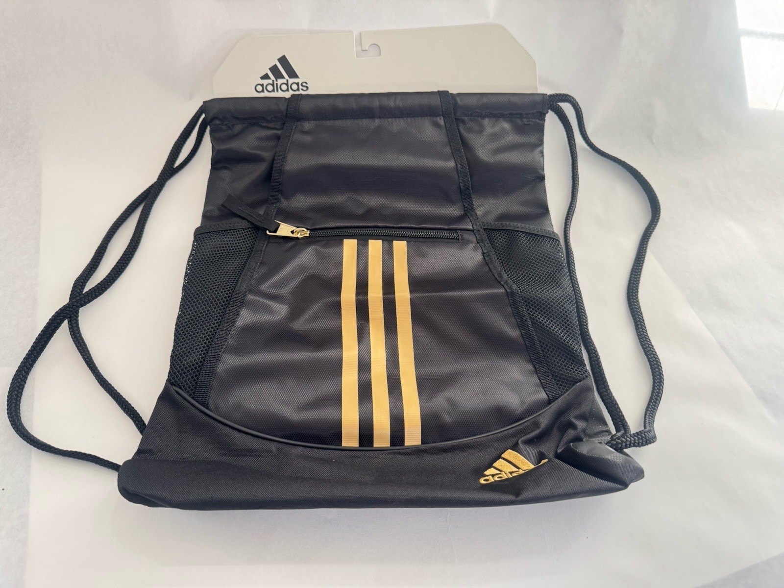 Adidas Alliance II Sackpack Drawstring Black/Gold Metallic