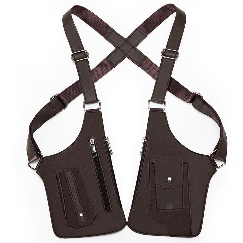 Shoulder Bag, Premium Leather Adjustable Underarm Shoulder Bag for Men