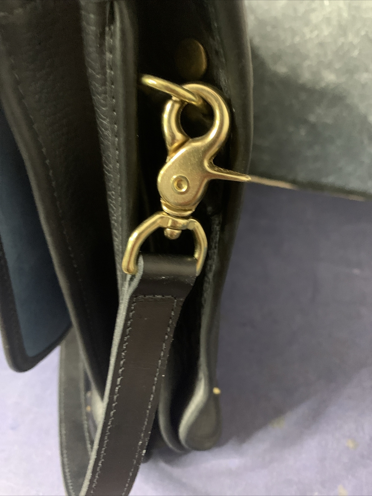 Mitchell USA Black Leather Luxury Messenger Bag And Wallet-2004 -Signed By Jerry
