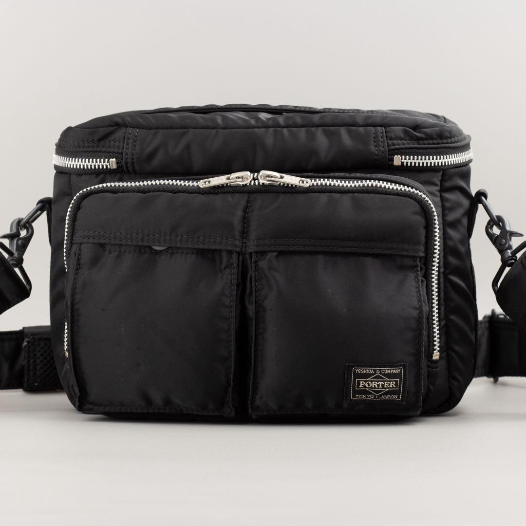 Authentic Porter/Tanker Camera Bag Shoulder Nylon Black, 18cm x 25cm x 9.5cm