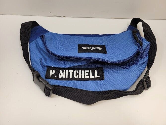Top Gun Fanny Pack Maverick P Mitchell Unisex Waist Bag Blue Hip
