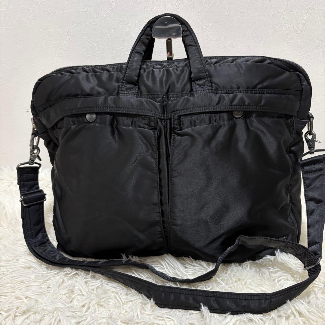 Authentic YOSHIDA KABAN PORTER TANKER 2-Way Business Bag Briefcase made in Japan