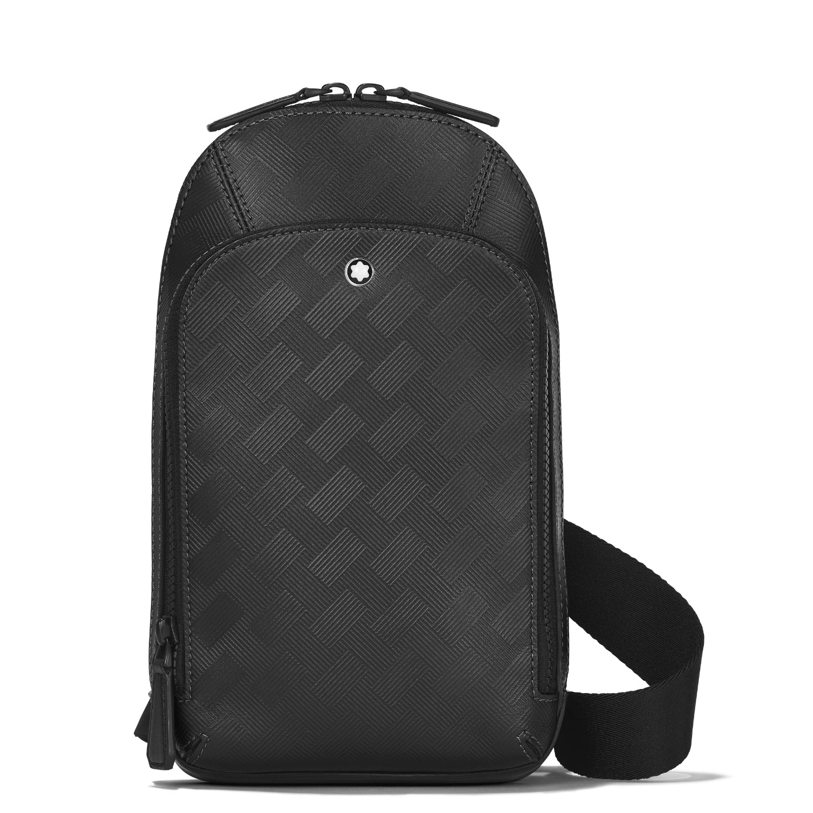 MONTBLANC Extreme 3.0 Sling Bag Premium Leather Travel MB129971 Black