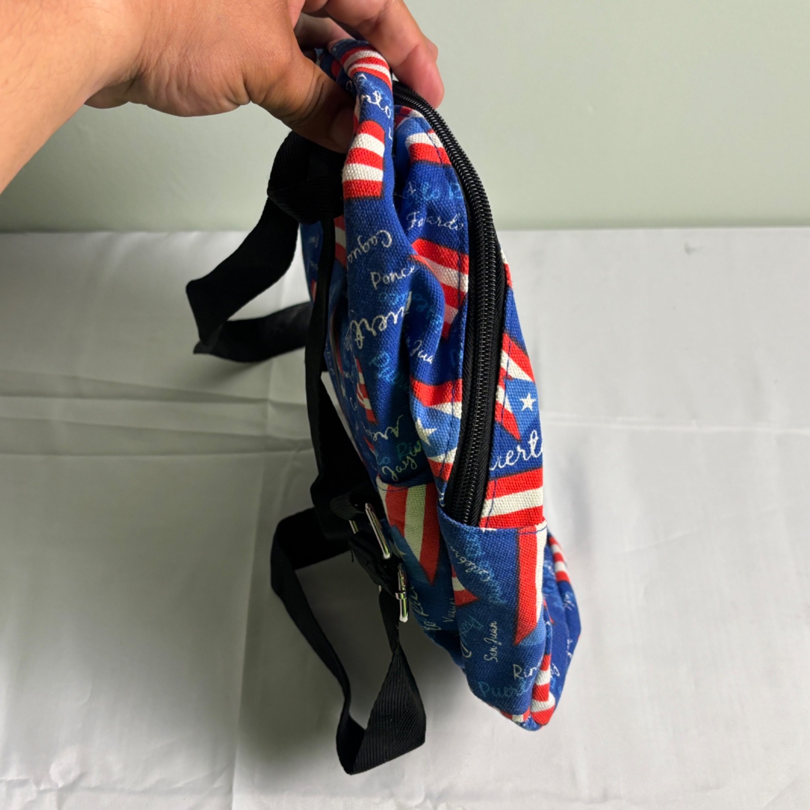 Puerto Rico Flag All Over Print Mini Backpack Souvenir Travel Bag Backpack