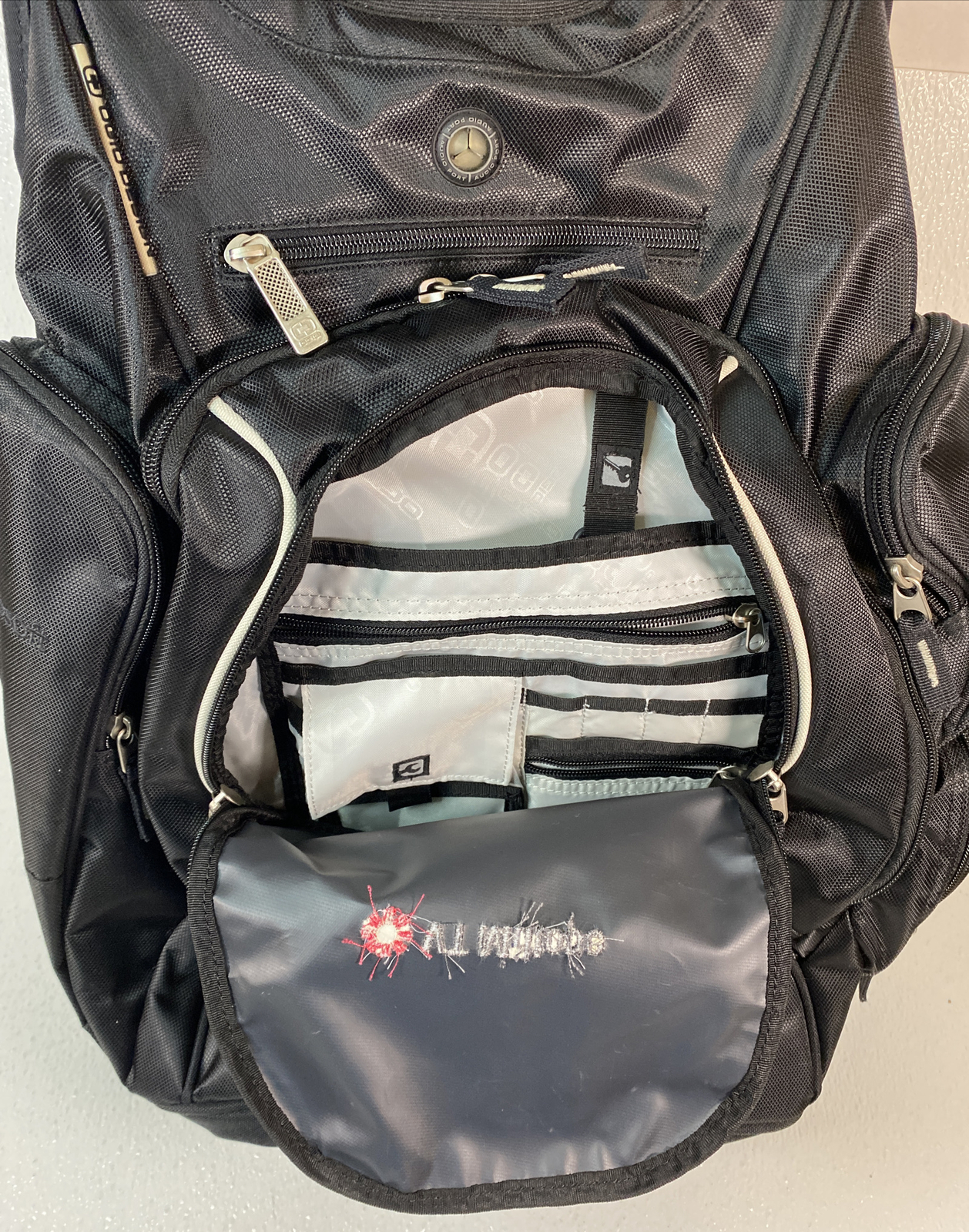 OGIO VT Miltope Seven Compartment Laptop Backpack 21”X 16” Black Excellent Cond