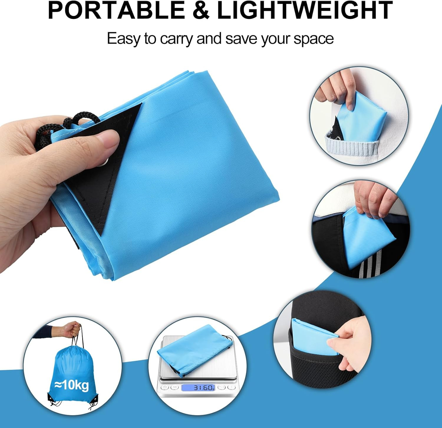 Kuhome 6Pcs Drawstring Backpacks Bulk String Bag Cinch Sack Pack Storage Knapsac