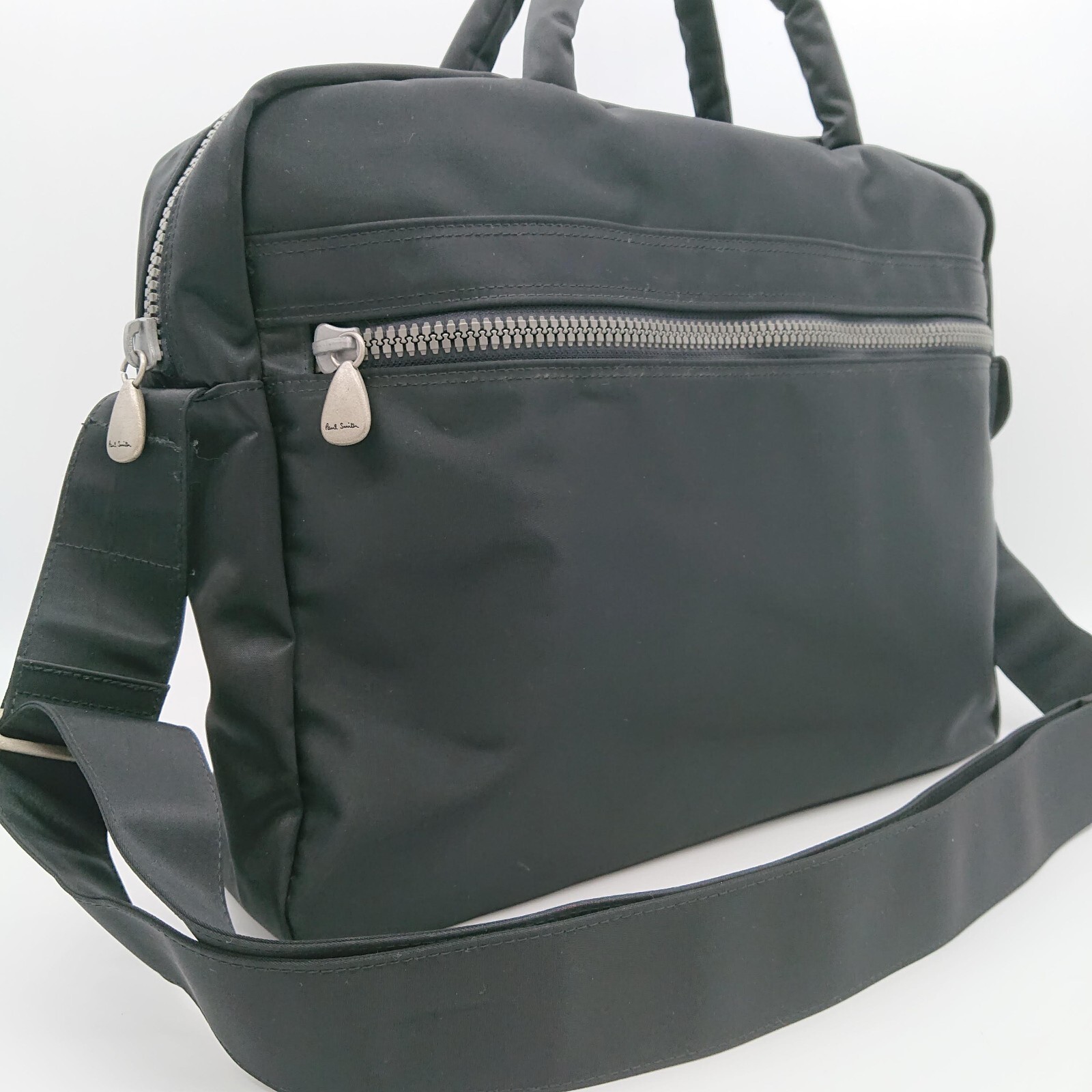 Paul Smith 2way Shoulder Bag Brief Case Nylon Black Lightweight