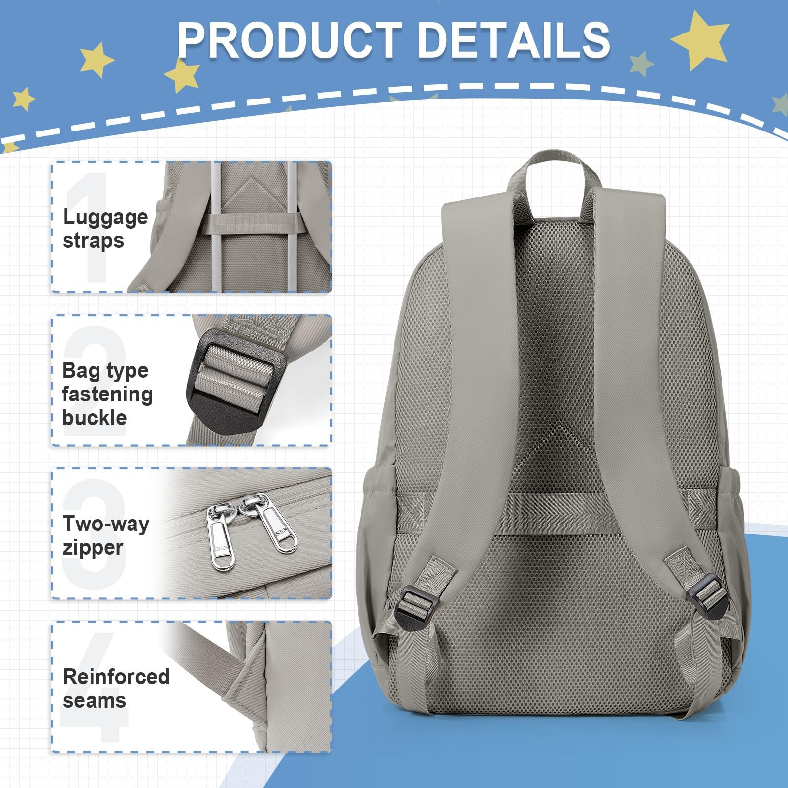 Backpack For Men, Lightweight Casual Daypack College Backpacks, Aesthetic Stu…