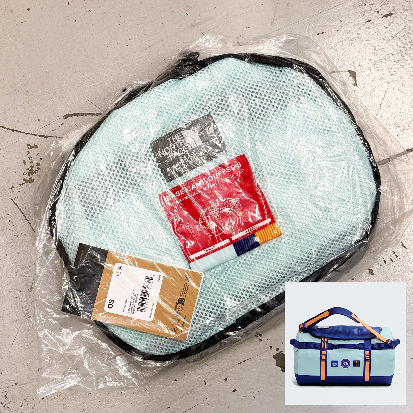 *NEW* The North Face BASE CAMP DUFFEL Small (50L) CANAL BLUE (NF0A52ST ZPV) 👍