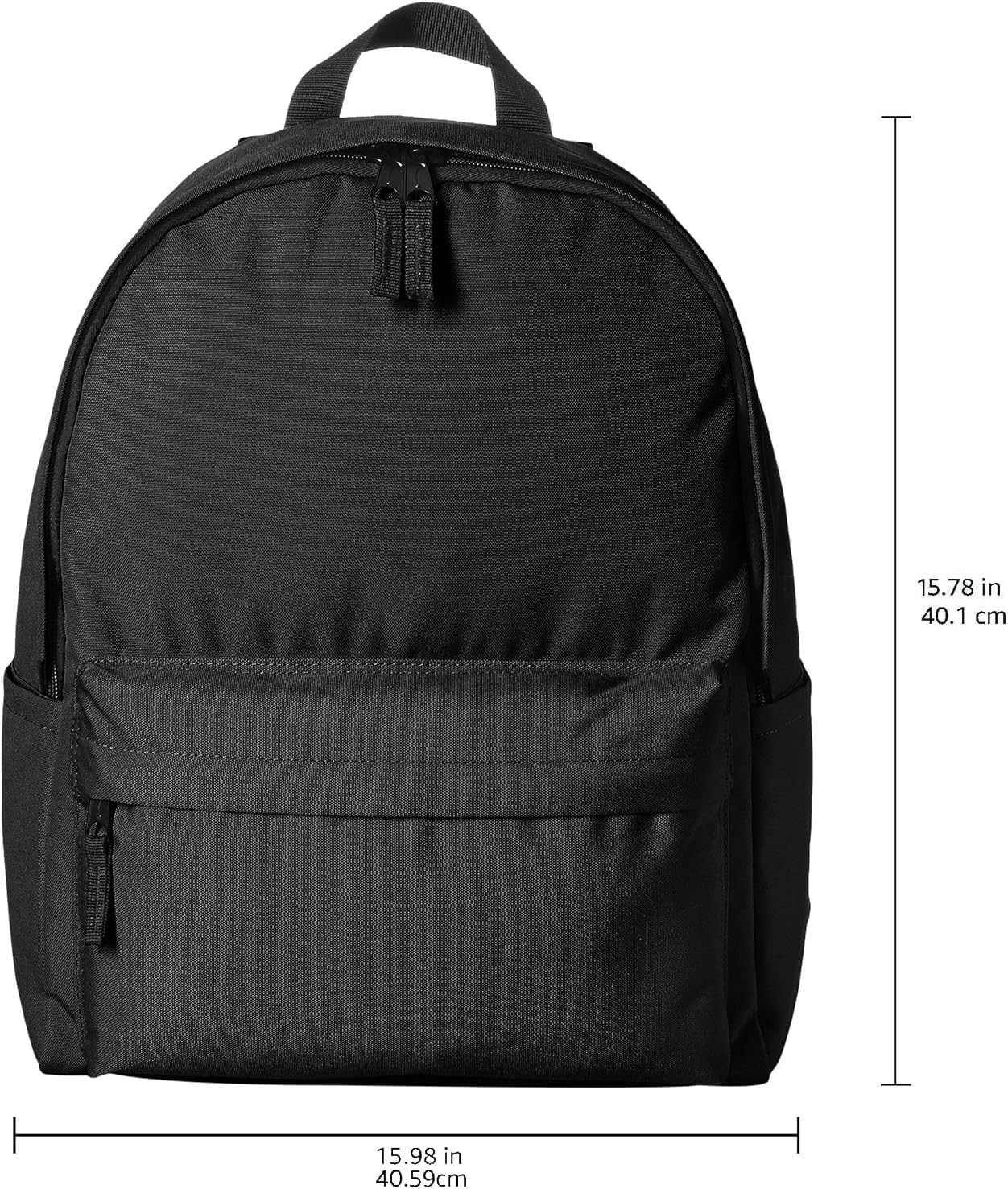 Backpack for School Study Travel Durable Classic Design Black