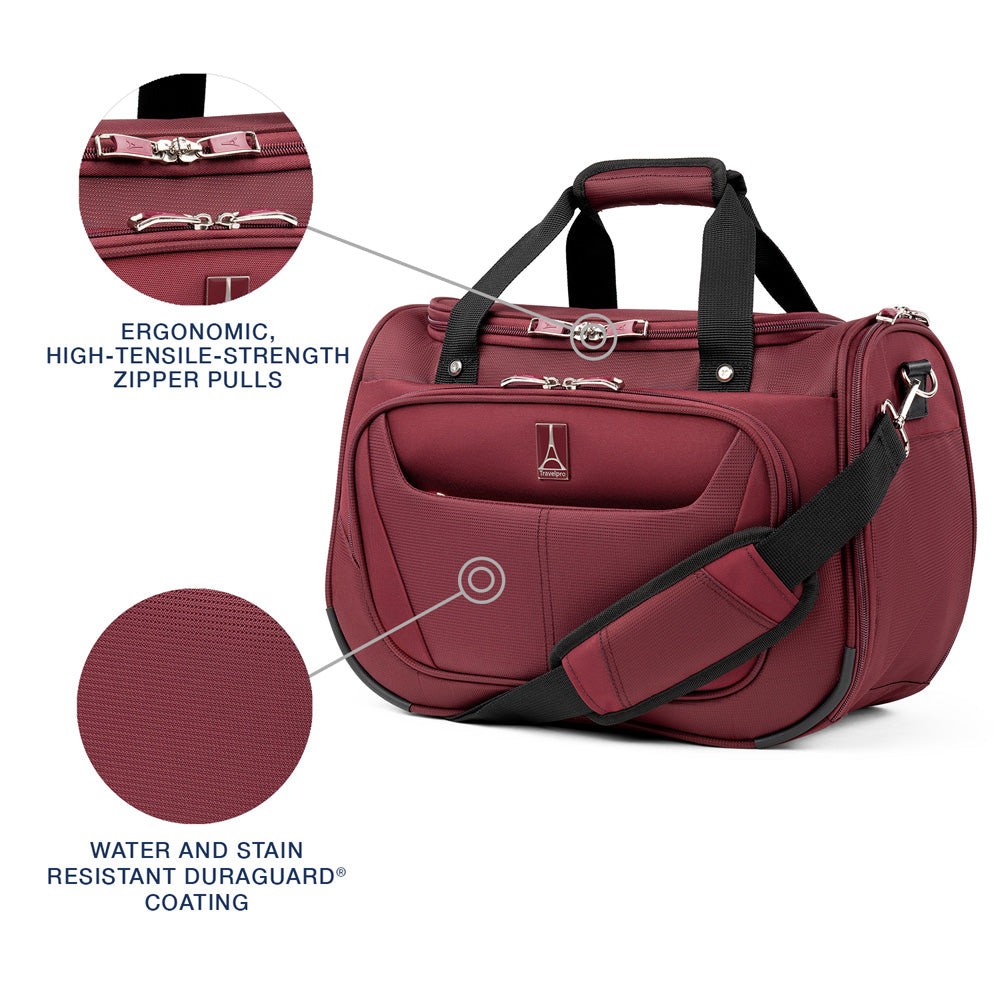 Travelpro Maxlite 5 Softside Lightweight Underseat Tote, Burgundy 18 Inch U11