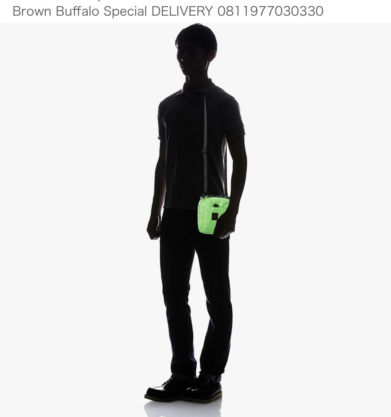 New The Brown Buffalo Conceal Sling Lime Green STORMPROOF Nylon Crossbody Sample