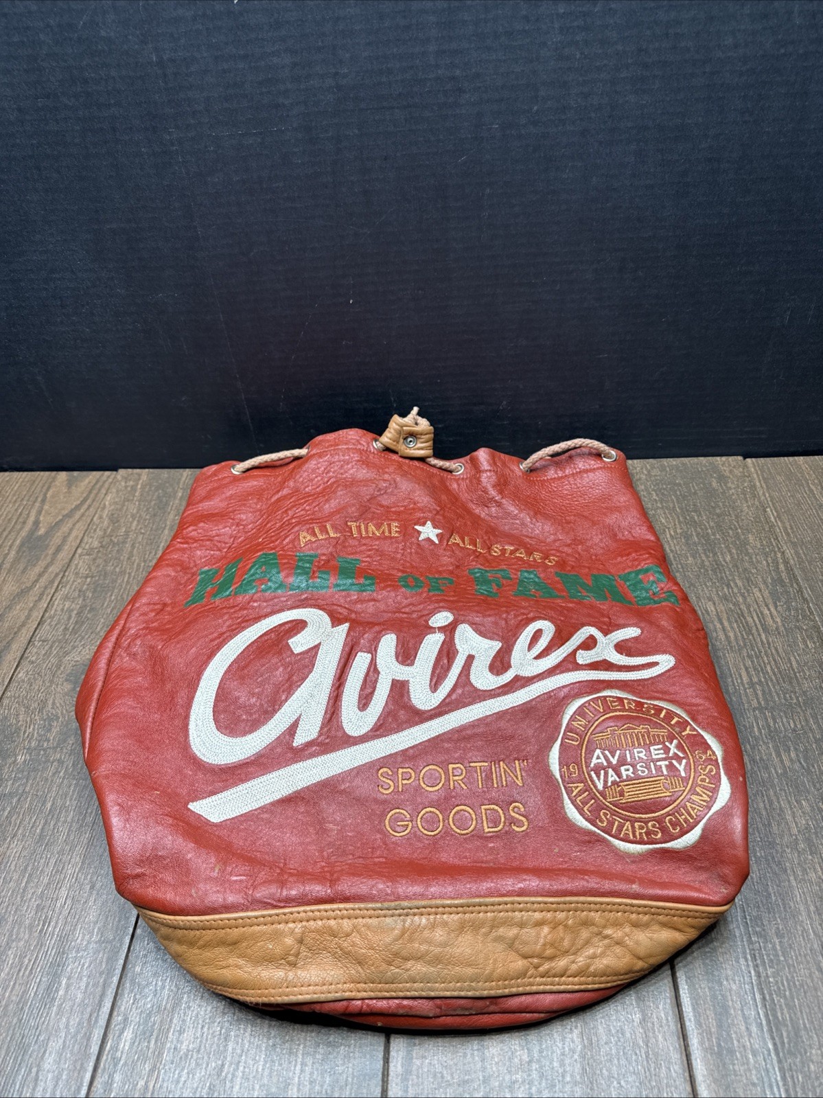 Vintage 1970’s AVIREX VARSITY Sporting Goods Bag Hall Of Fame All Time All Star