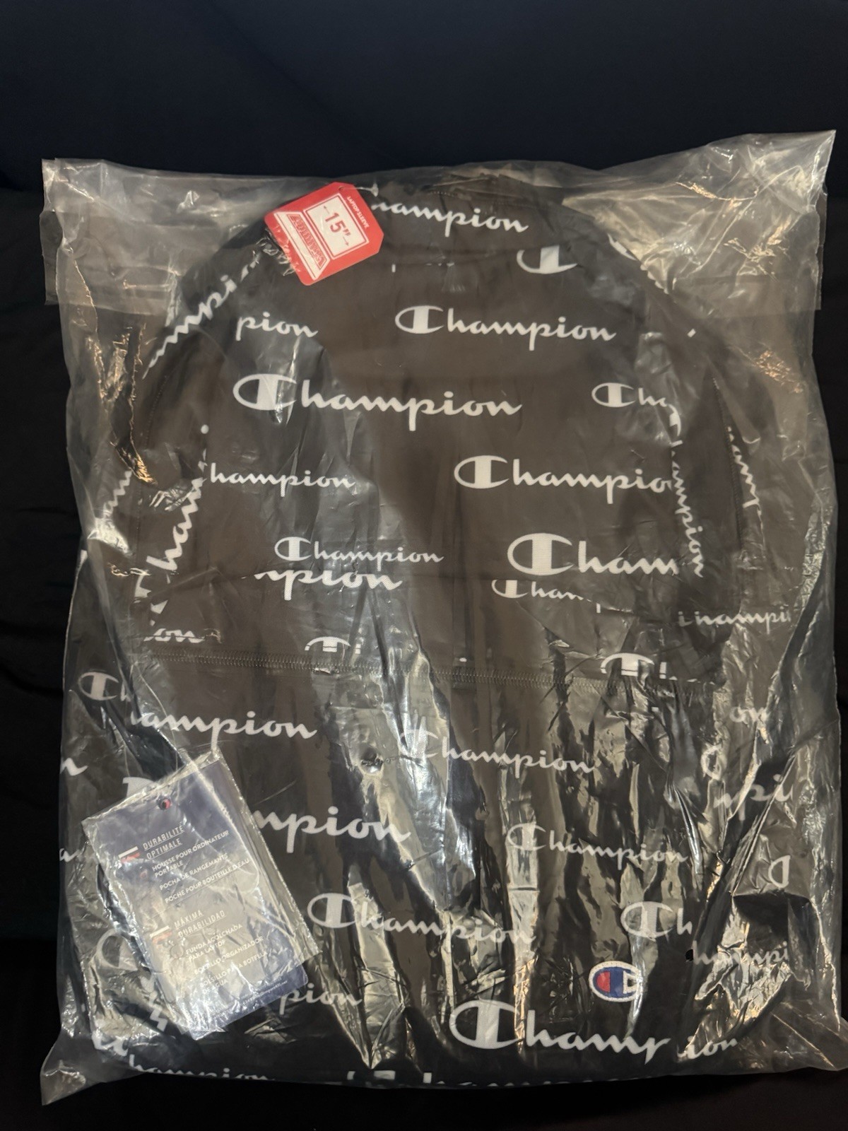 Champion Advocate Backpack, Black Combo, One size – All over logo print