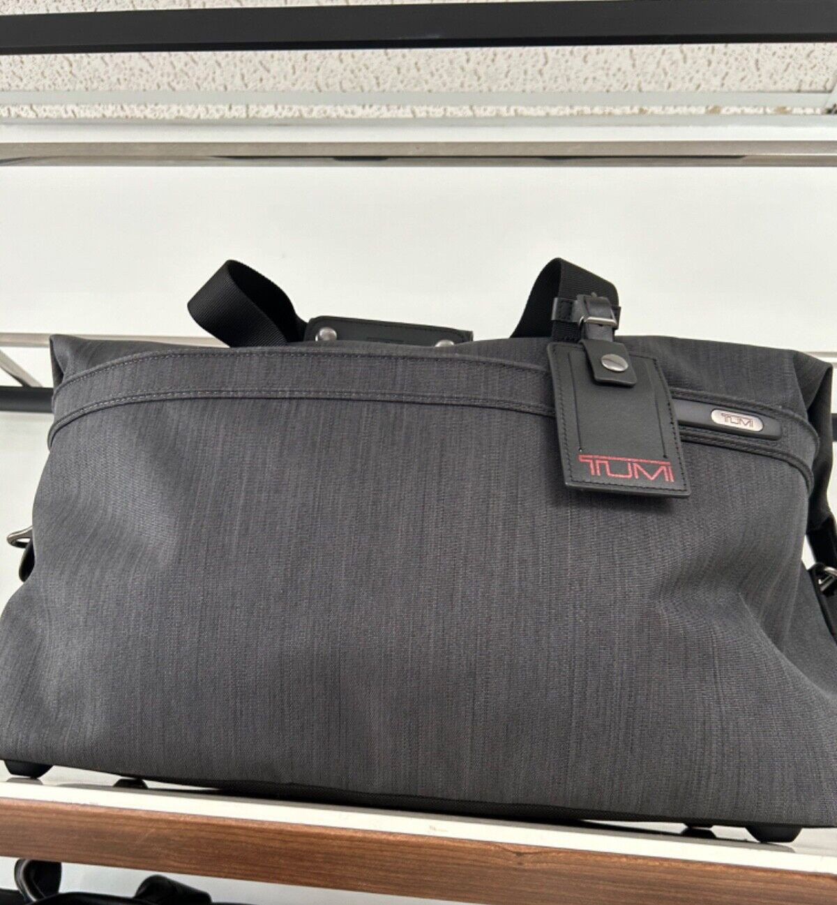 NEW – Tumi Expandable SOFT TRAVEL Satchel Duffel Bag – GRAPHITE CHARCOAL GREY