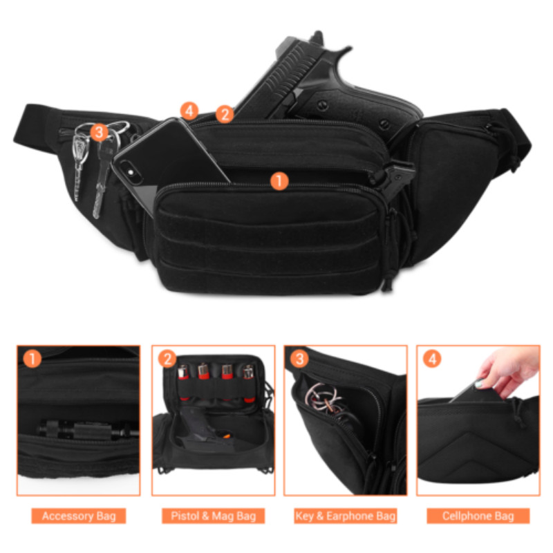 Utility Tactical Waist Fanny Pack Pouch Military Camping Hiking Belt Bag Outdoor