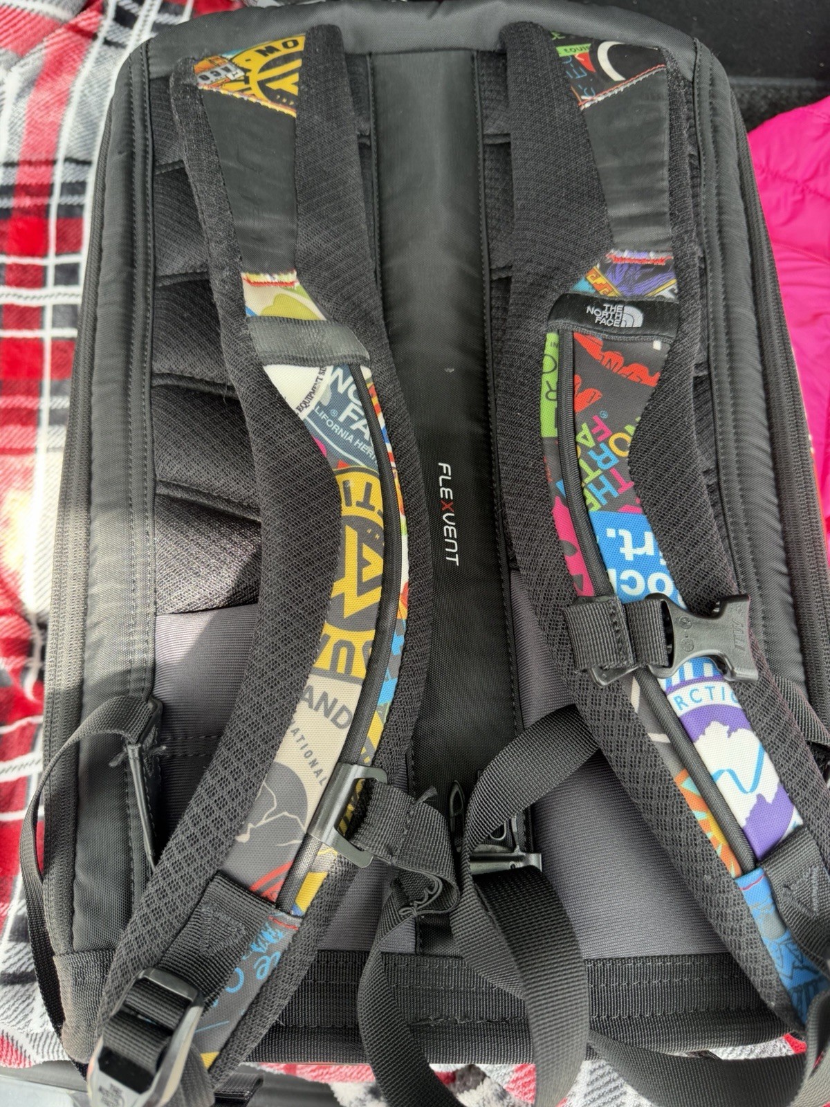 The North Face Backpack Multicolor Sticker Print Kaban FlexVent Japan