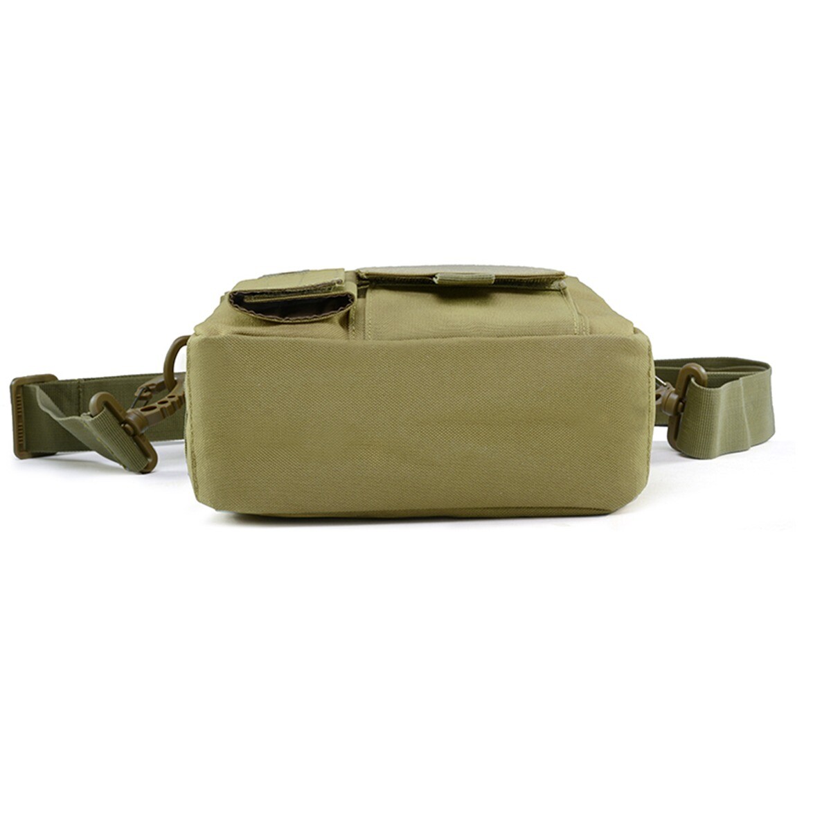 Small Tactical Bag Crossbody Casual Pack Classic Canvas Messenger Bag Khaki
