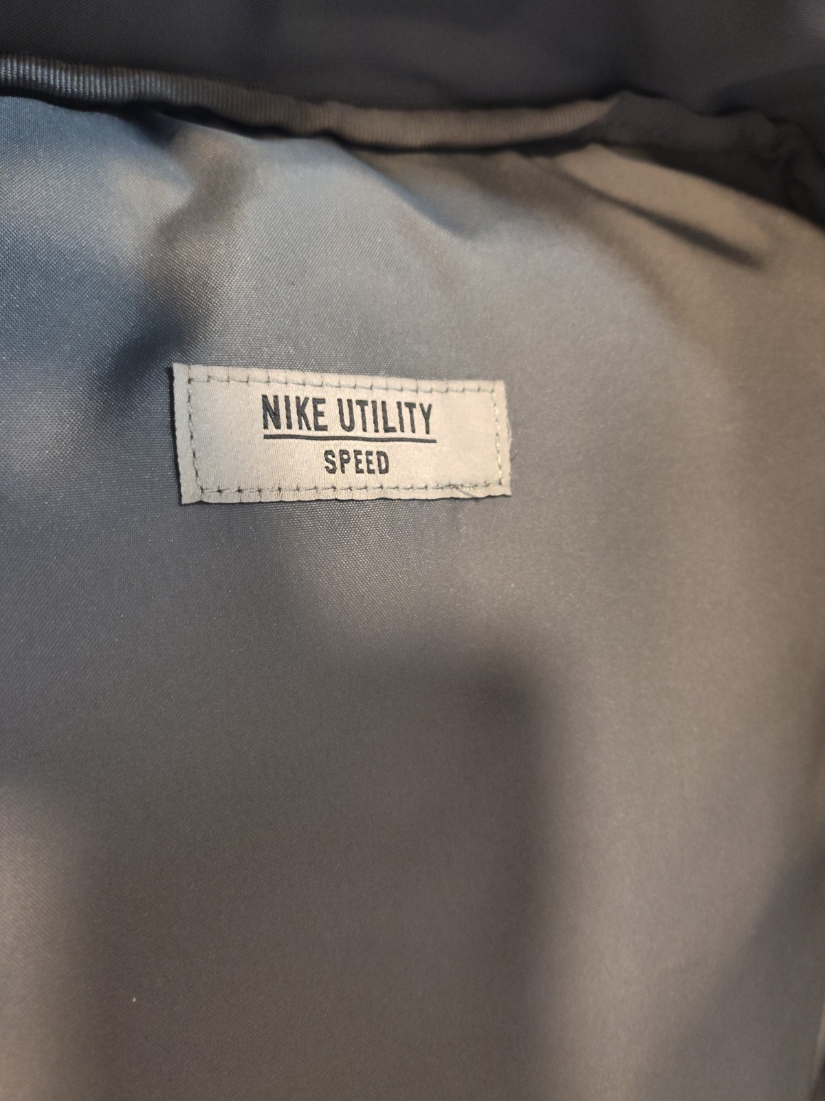 Nike Utility Speed Backpack Grey Yellow Accent Training Gym School Bag