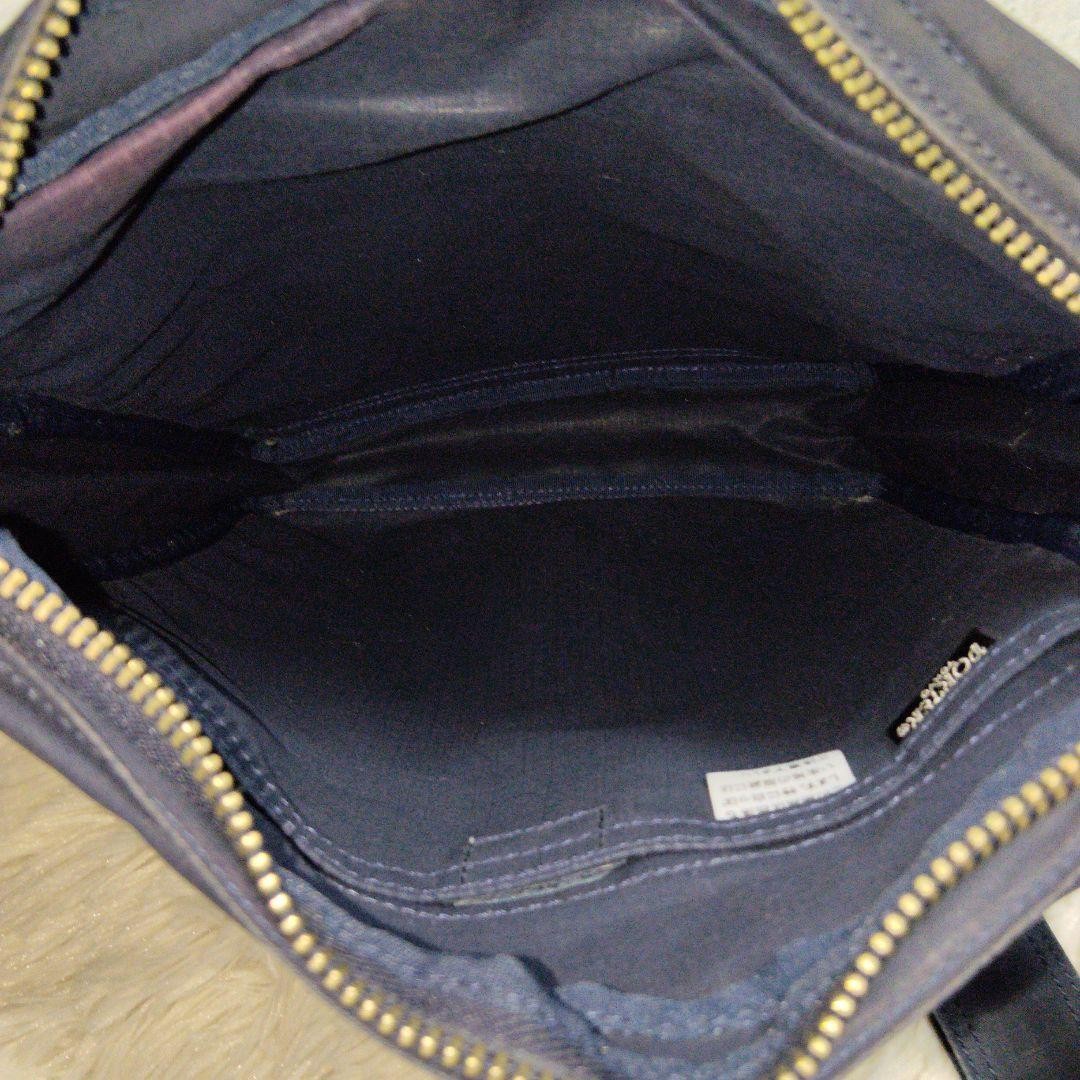 Authentic PORTER Yoshida & Co. Shoulder Bag Nylon Navy 30cm x 22cm x 6.5cm Sligh