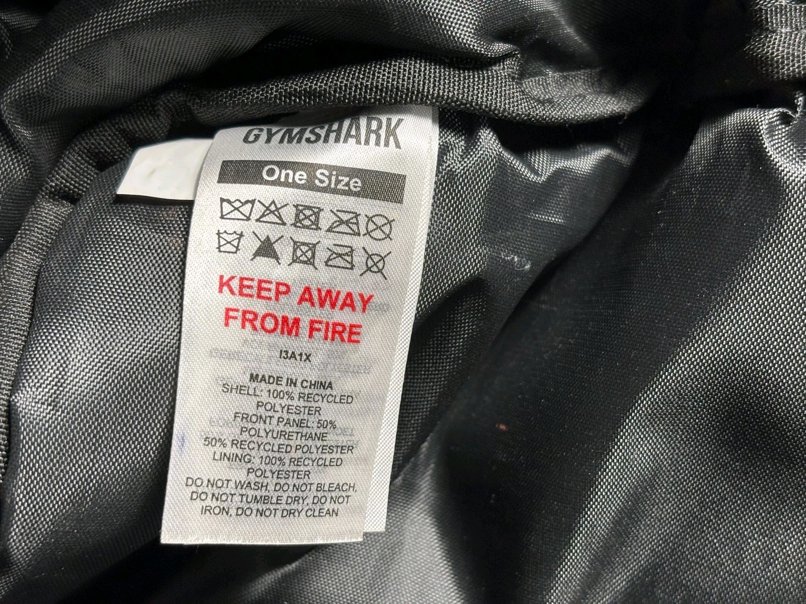 Gymshark Backpack Unisex Medium Black Gym Sports Zip Pockets Adjustable Straps
