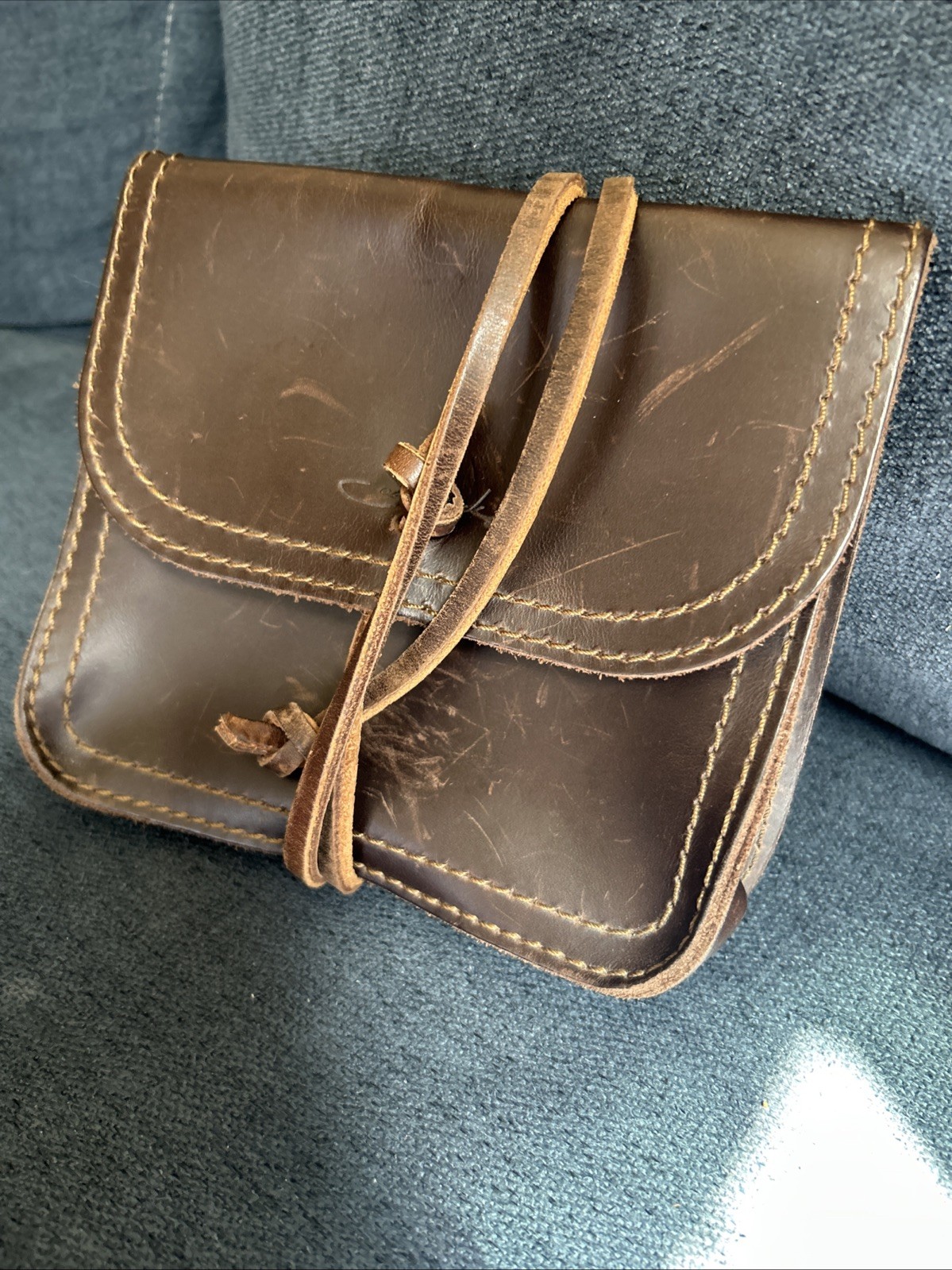 Saddleback Leather Co. Leather Cable Bag Organizer Pouch Brown