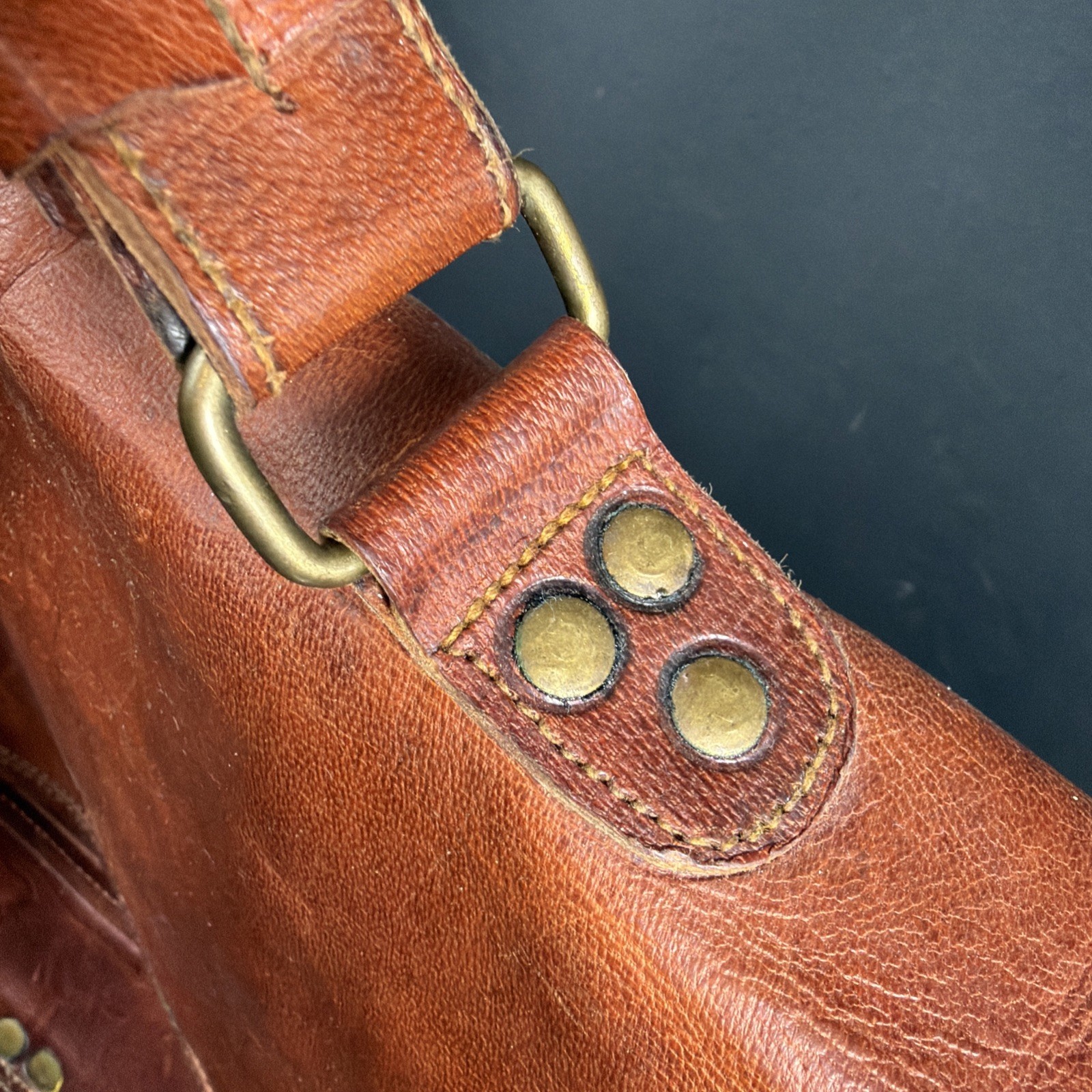 Komal’s Passion Handmade Brown Leather Briefcase Laptop Messenger Bag Crossbody