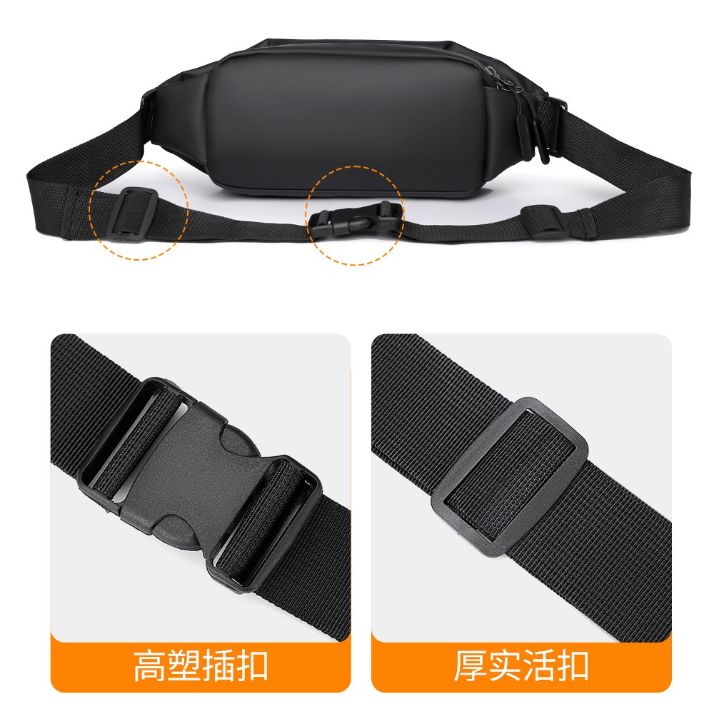 Sling Chest Bag Crossbody Fanny Pack 4 Colors For Men Women Sports Daily Use