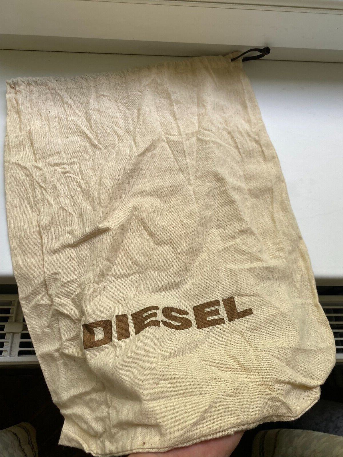 Shopper Bag Or Bag For Sneakers Diesel Beige
