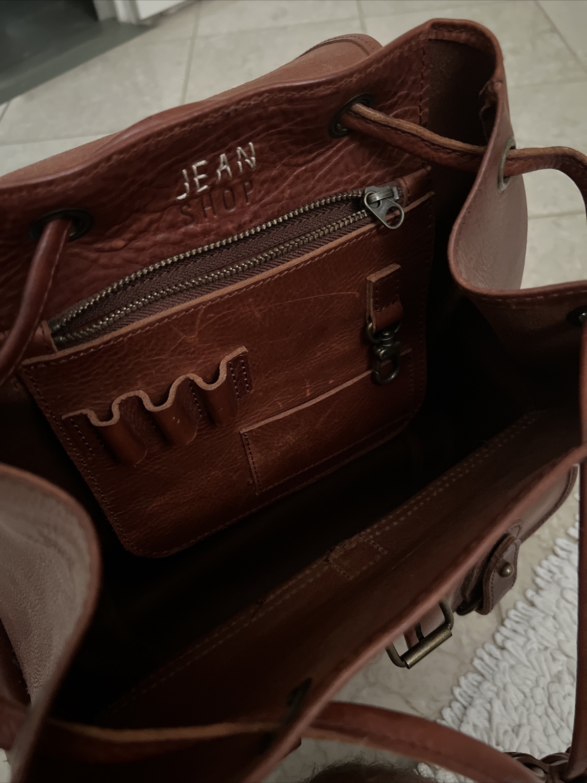 Jean Shop NYC Leather Backpack – Rare