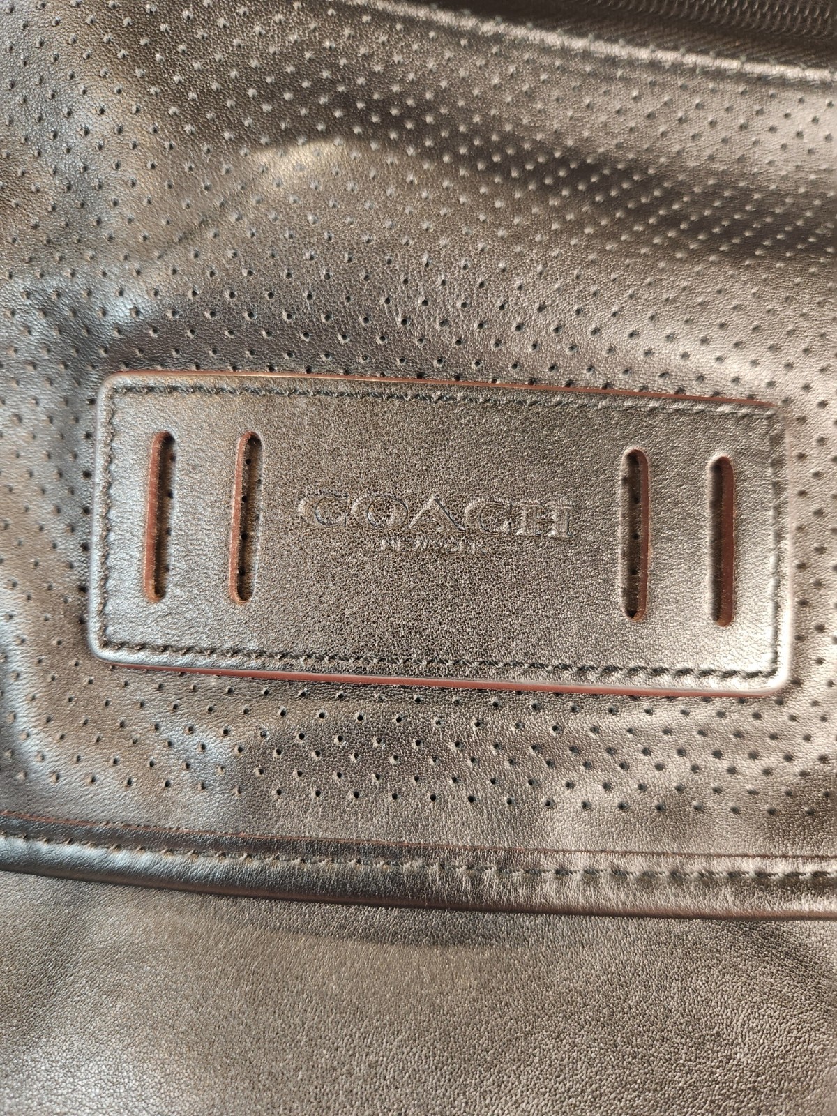 Coach Ranger Messenger Bag Real Leather Black Unisex