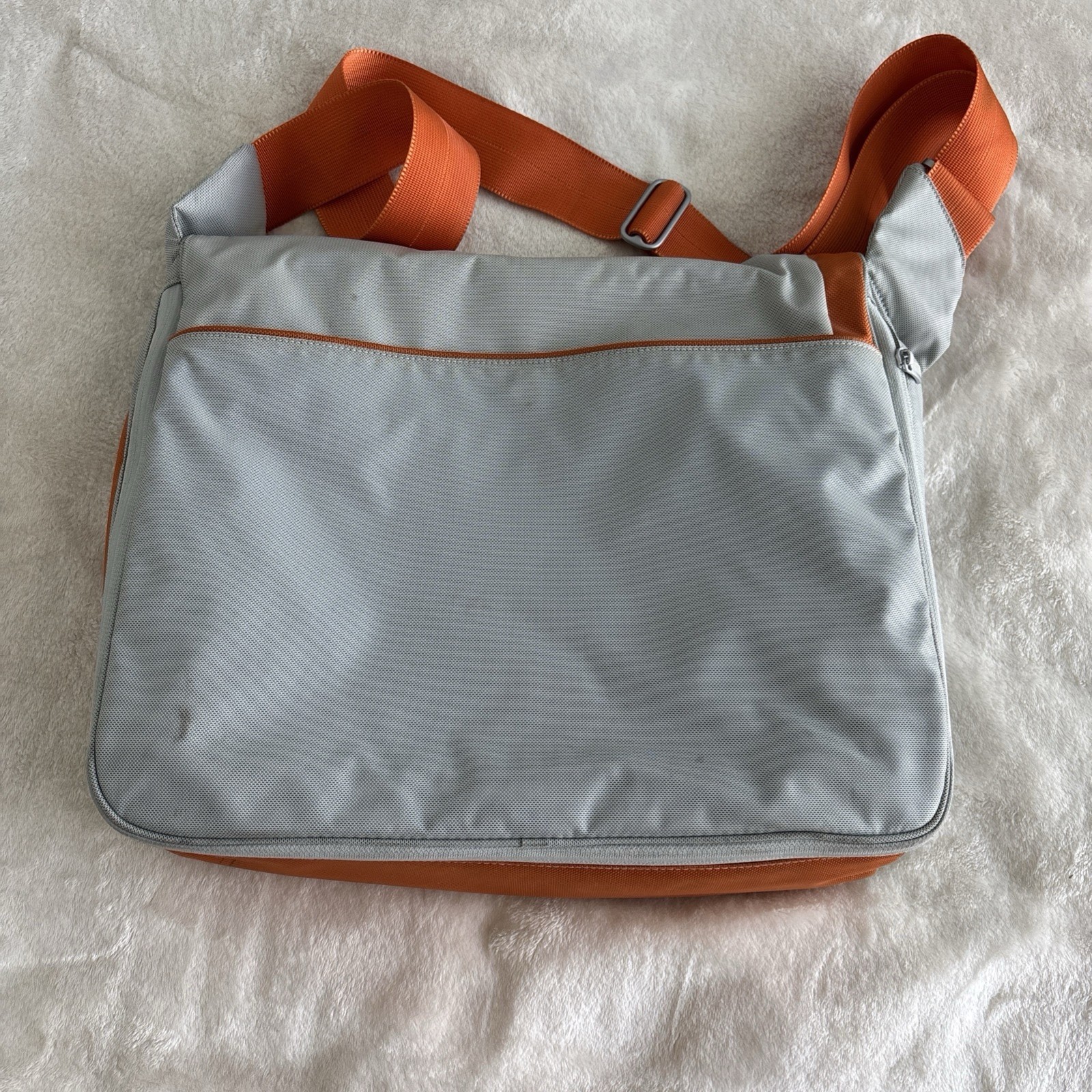 TUMI T-Tech Blue Gray Nylon Messenger Crossbody Travel Bag