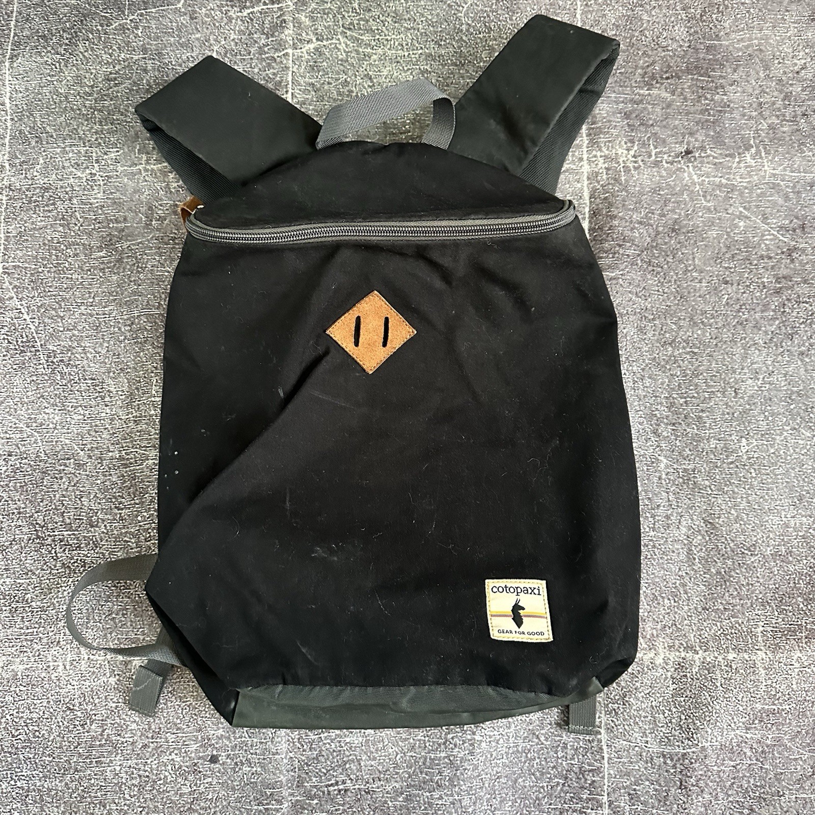 Men’s Cotopaxi Boma 13L Black Canvas Hiking Day Pack Laptop Backpack Book Bag