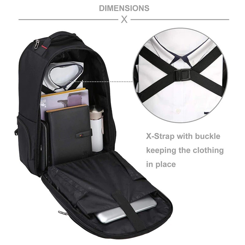 Trolley Bag Men Travel Luggage Backpack Wheels Suitcase Fashion Rucksack Large