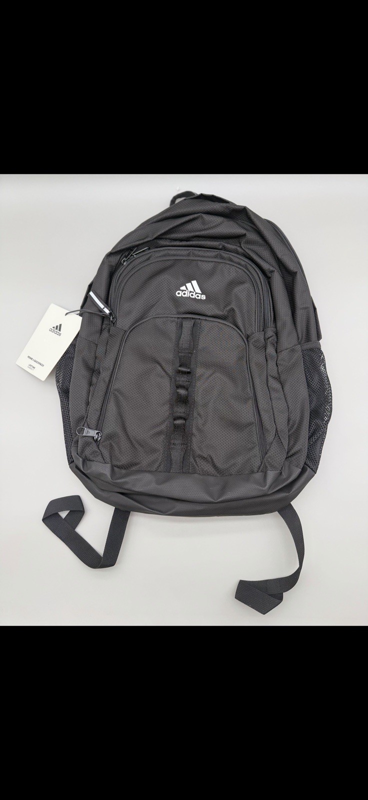adidas Prime 6 Backpack Black 16” Laptop School Travel Bookbag NWT