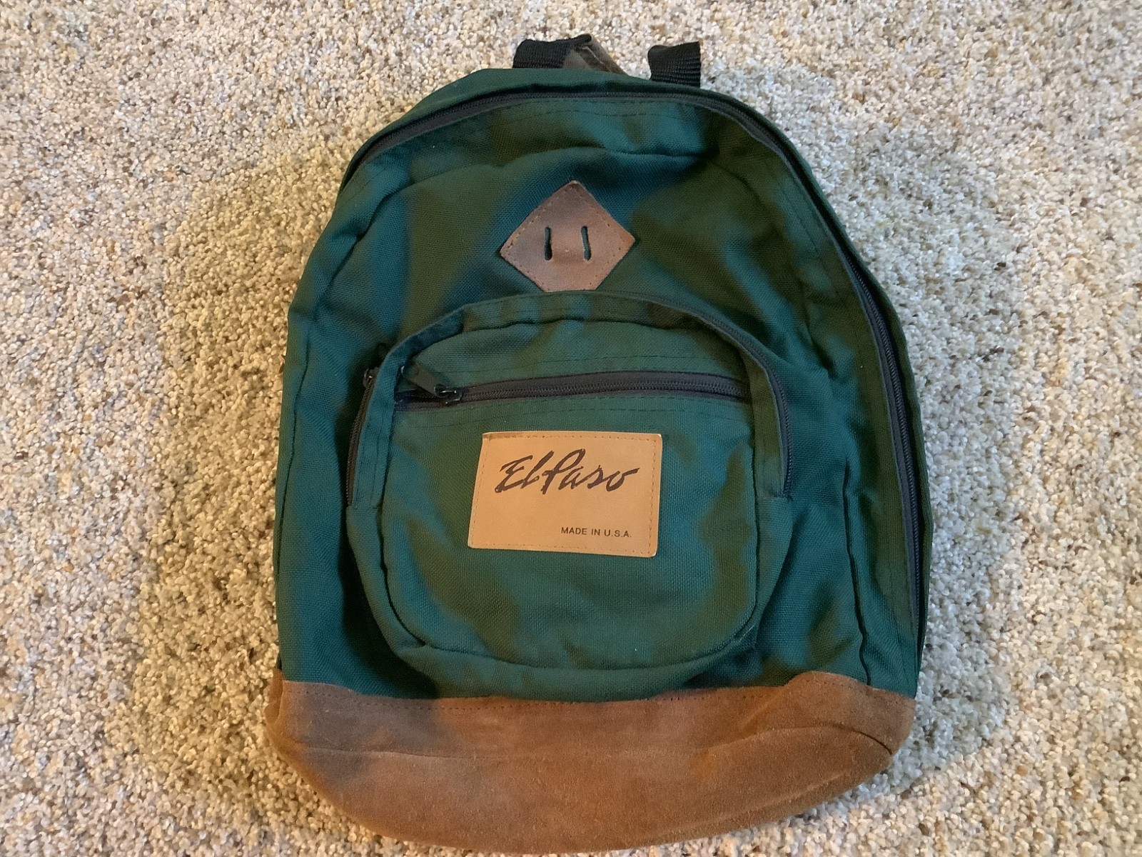 VINTAGE EL PASO BACKPACK CANVAS W/LEATHER – DAYPACK