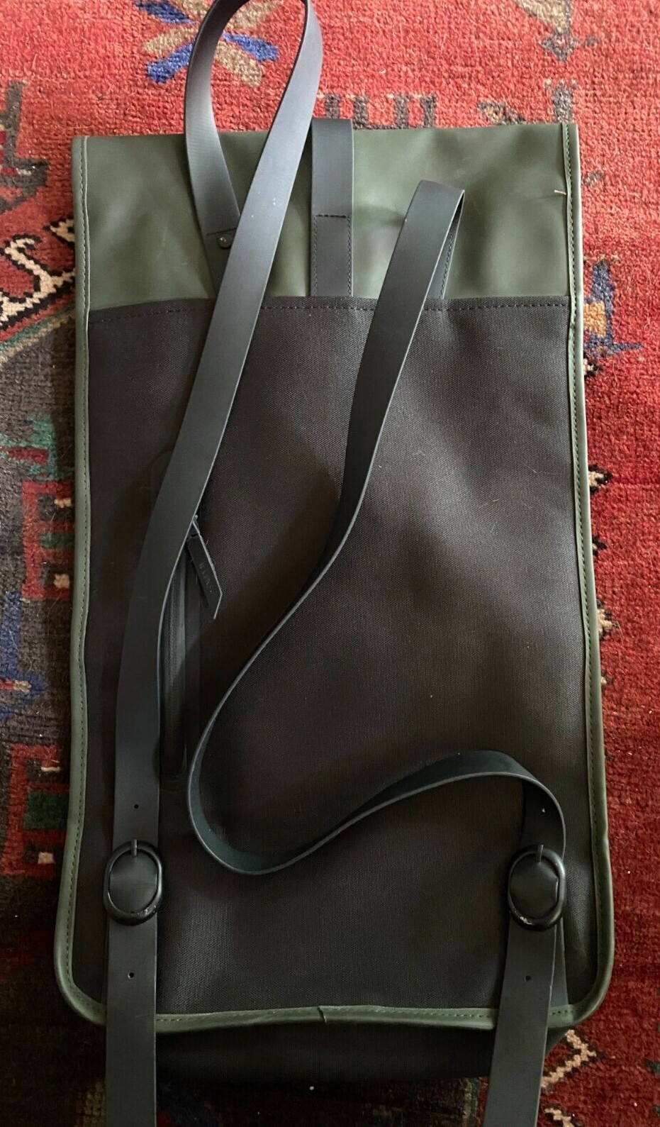 Rains Qualtrics waterproof backpack 20x 12x 4.5