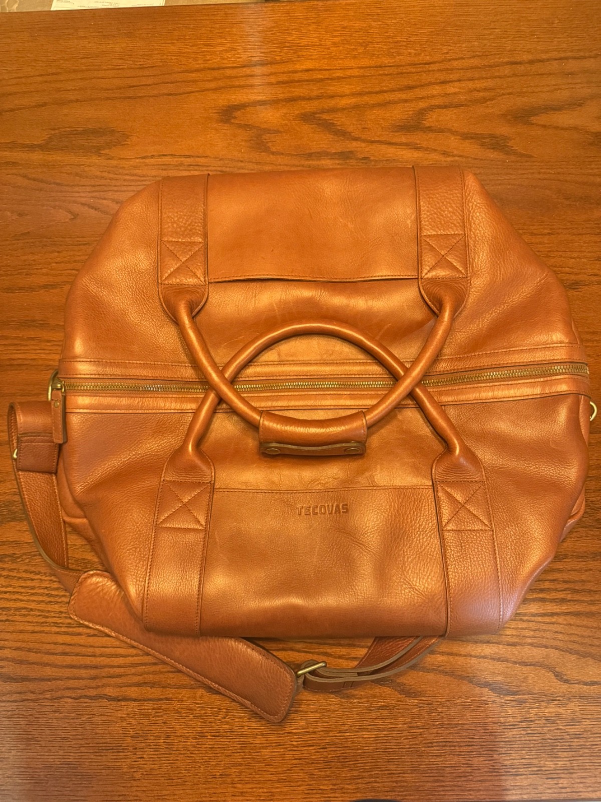 Tecovas Leather Weekender Duffle Bag Carry On Travel