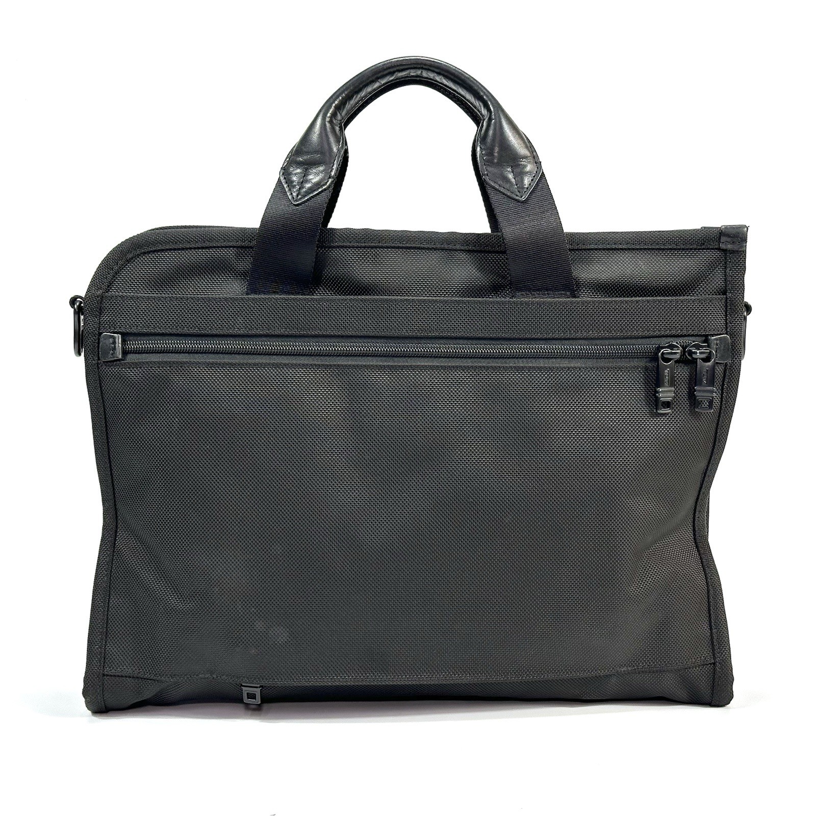 Tumi Alpha 2 Slim Deluxe Portfolio Briefcase Laptop Bag Nylon 26110D2 With Strap