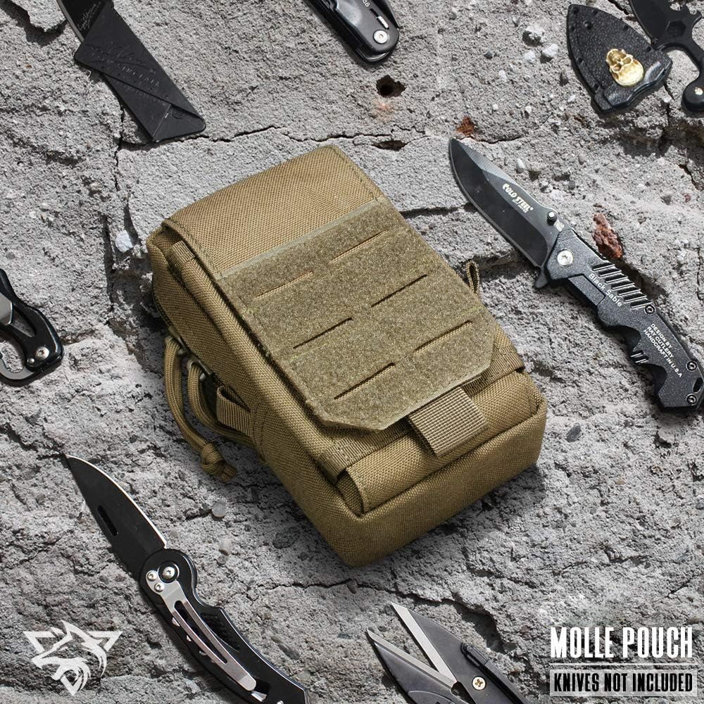Tactical EDC Pouch Molle Utility Pouch Gadget Organizer Phone Holder Waist Pack