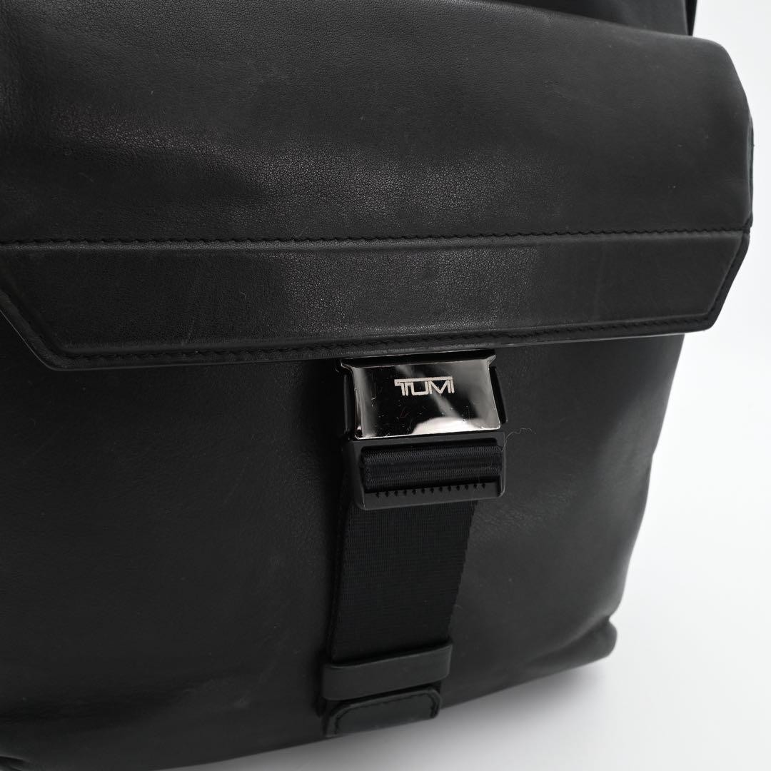 TUMI Morrison Backpack Leather Black 41.5x31x18cm Mens Bag