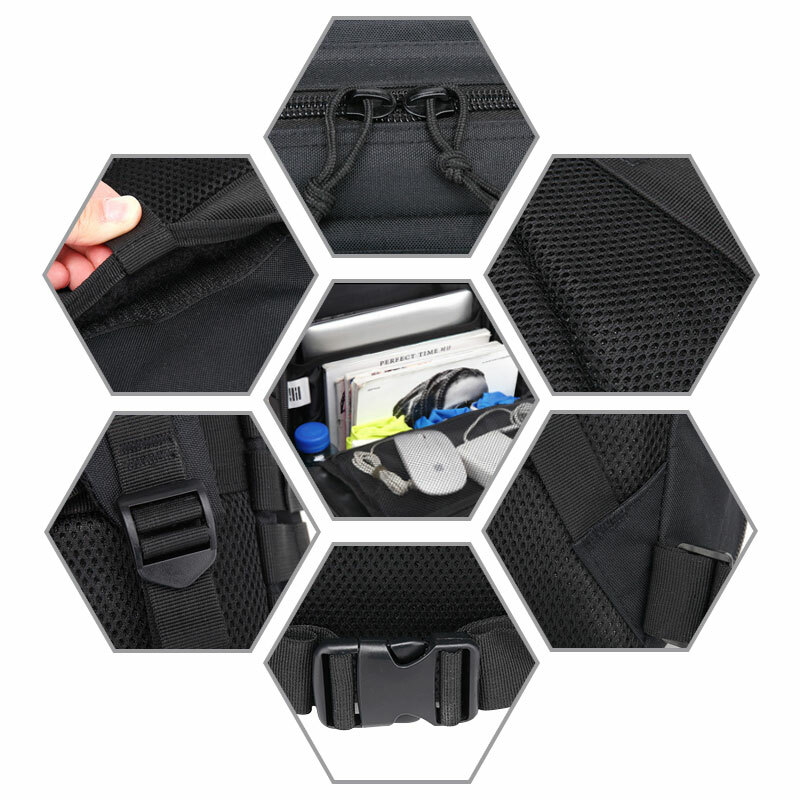 Tactical Backpack 45L Large Rucksack 3 Day Outdoor Military Bag Travel Hiking US