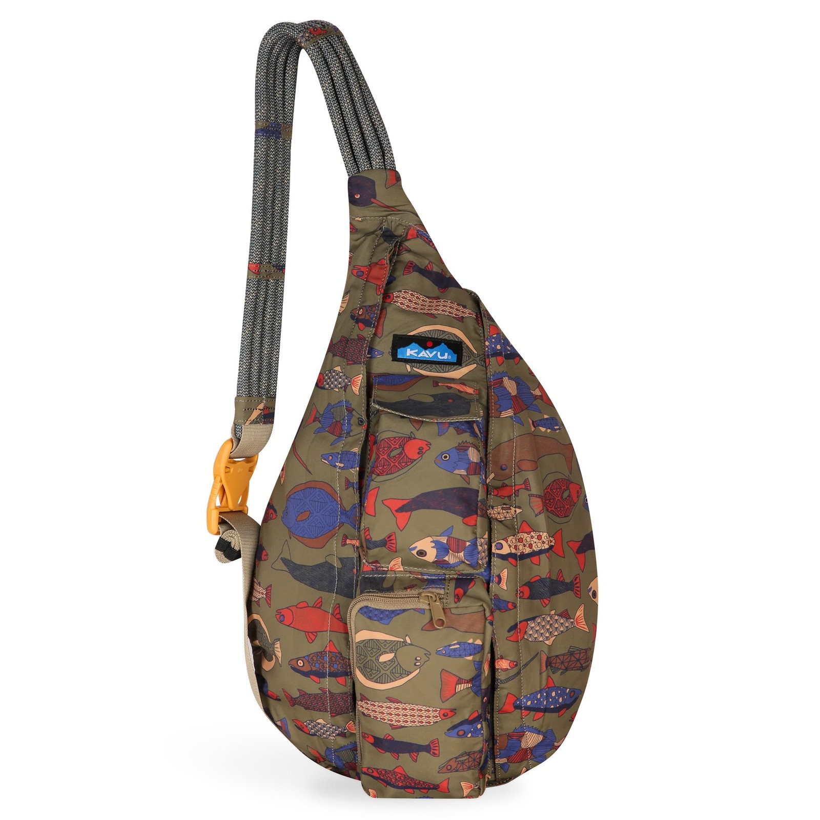 KAVU Sling Pack: Fish Tessellate – Rope Shoulder Thing-a-ma-jig!