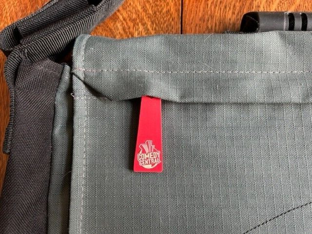 Vintage ’90s Comedy Central Messenger Bag 17″ Retro Grey /Black